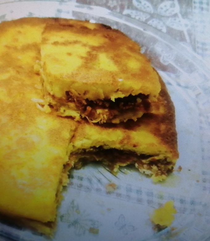 عکسی از دستور کیک گوشت با سیب زمینی