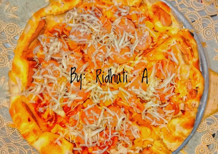 Pizza Jagung Sosis Keju Simple
