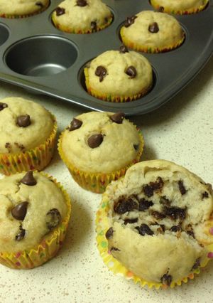 Foto resep Choco chip banana muffin