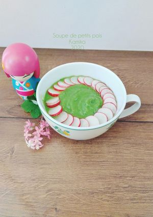 Une photo de Soupe de petits pois à la menthe