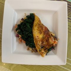 A picture of Kale omelette.