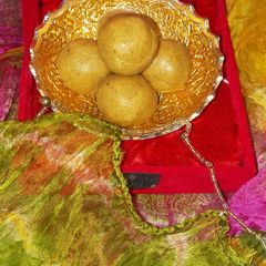 Besan Ladoo A picture of Besan Ladoo.