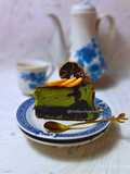 Double Matcha Basque Brownie CheeseCake 🇯🇵