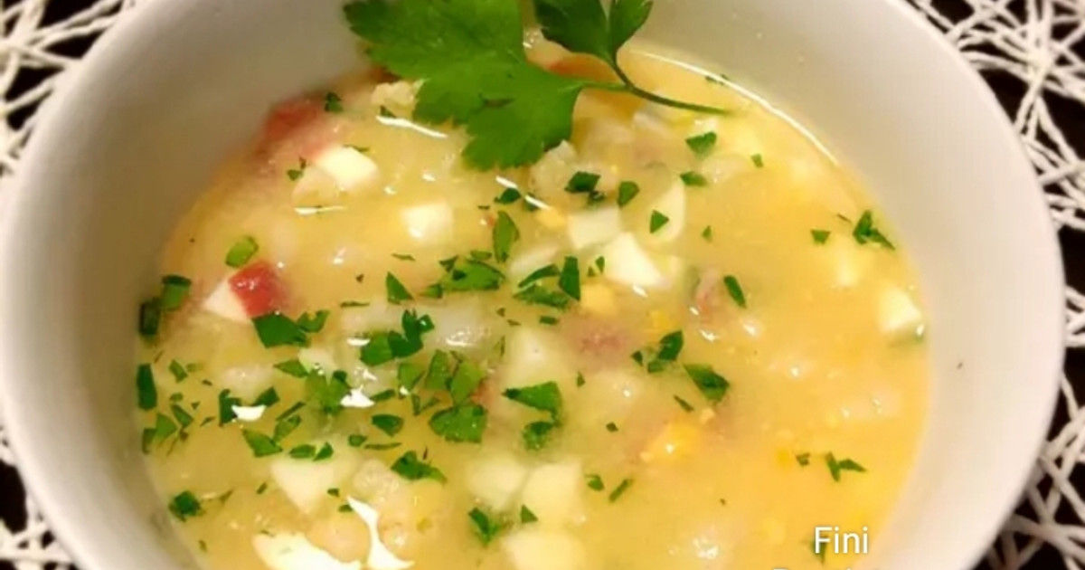 Sopa De Coliflor Con Jamón Y Huevo Cocido Receta de Fini Bautista Angulo