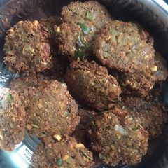 A picture of Plantain flower vada.