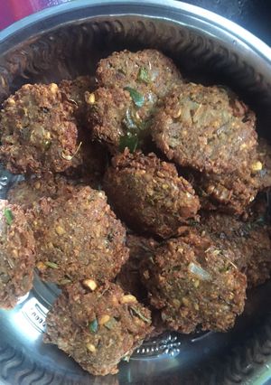 A picture of Plantain flower vada.