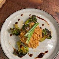 A picture of Broccoli noodle wok.
