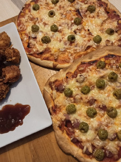 Una foto de Pizza casera