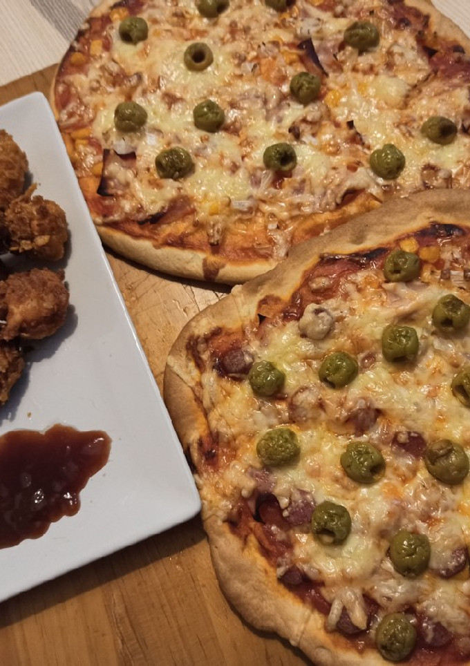 Una foto de Pizza casera