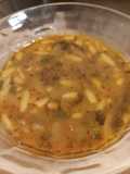 شوربة لسان العصفور بلحمه (شاربه ليبيه)