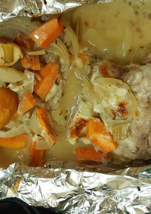 Una foto de Tapa de nalga de cerdo al horno