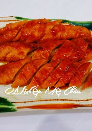 Hình của món Mì căn khìa nước dừa (món chay).