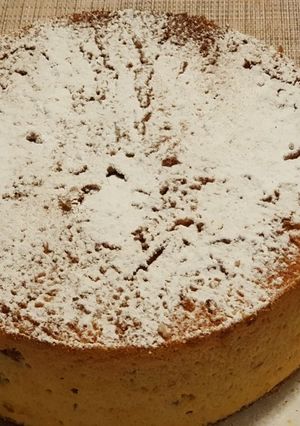 香蕉核桃戚風蛋糕 的食譜成品照片