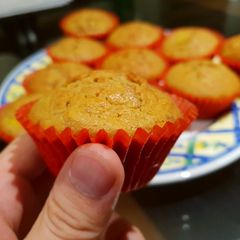 A picture of I've-got-too-much-banana-leftover Banana Cupcakes.