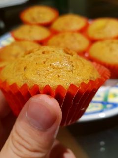 A picture of I've-got-too-much-banana-leftover Banana Cupcakes.
