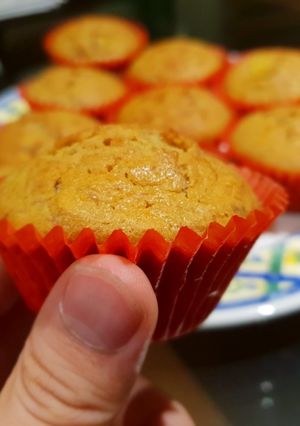 A picture of I've-got-too-much-banana-leftover Banana Cupcakes.
