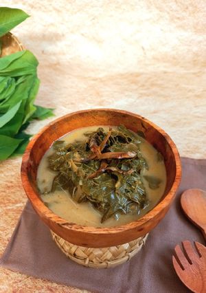 Foto resep Sayur Oblok Daun Singkong khas Jawa