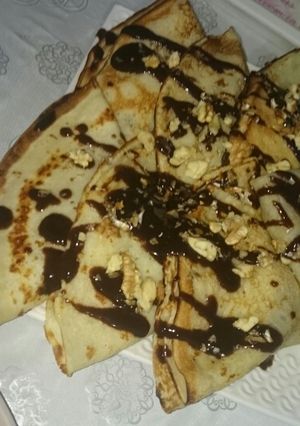 صورة لوصفة كريب بالموز والشوكولا