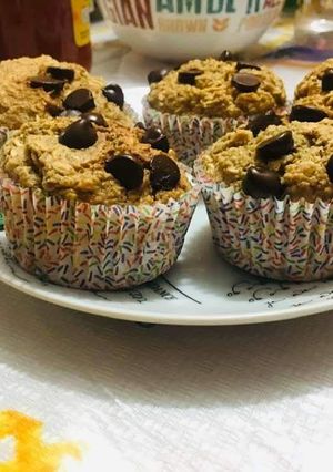 Una foto de Muffins de avena y plátano