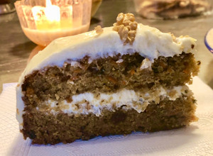 Una foto de Carrot cake