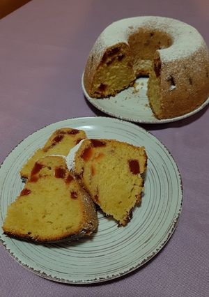 Una foto de Budín con dulce de Membrillo