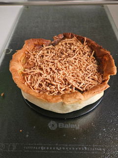Una foto de Quiche espinacas en airfryer