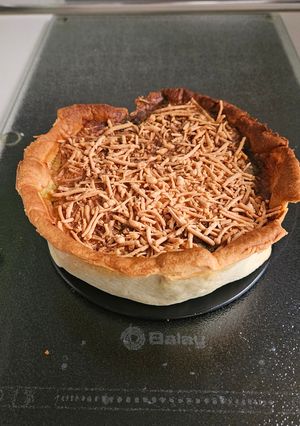 Una foto de Quiche espinacas en airfryer