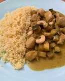 Curry verde de pavo con anacardos