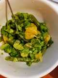 Ensalada de verduras con naranja