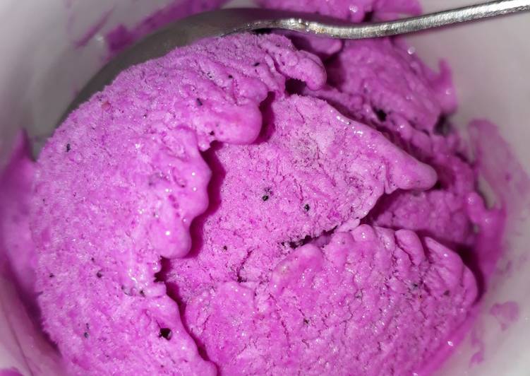 Resep Ice cream buah naga yang Bisa Manjain Lidah