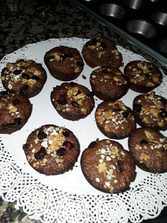 Una foto de Muffins de choco y salvado de avena fit