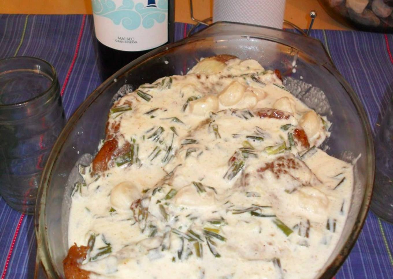 Picaña con salsa de queso con puré de calabaza coreanito