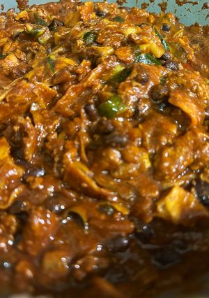 A picture of One Pan Zucchini “enchiladas”.