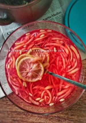 Foto resep Es Blewah Lemon Simple Segar #BikinRamadhanBerkesan