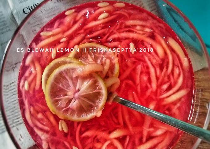 Resep Es Blewah Lemon Simple Segar #Bikinramadhanberkesan Oleh Dapur Icha  || @Friskaseptya - Cookpad