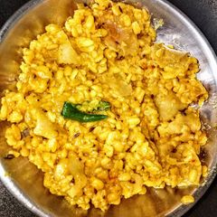A picture of Mung dal papad bhaji.