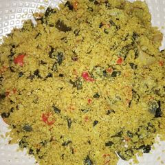 A picture of Dambun Couscous (Steamed couscous).