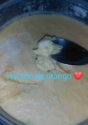 Una foto de Helado de mango
