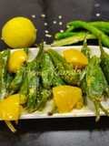 Chilli Lemon Pickle (Raita Mirchi)
