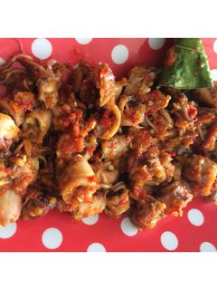 Foto resep Cumi asin balado