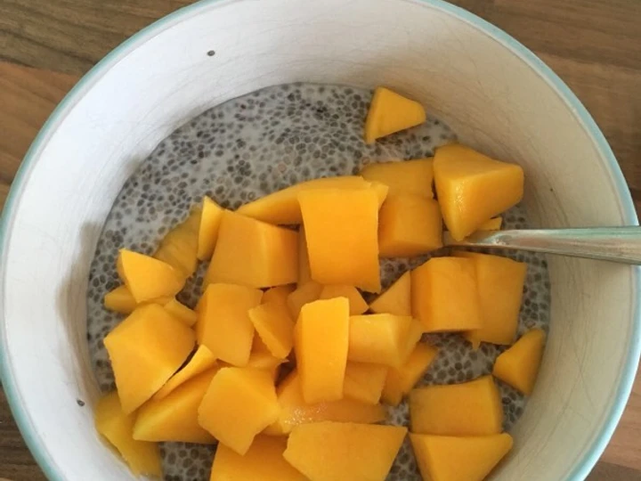 Easy Steps to Prepare Chia pudding with mango the Awesome  Tasty