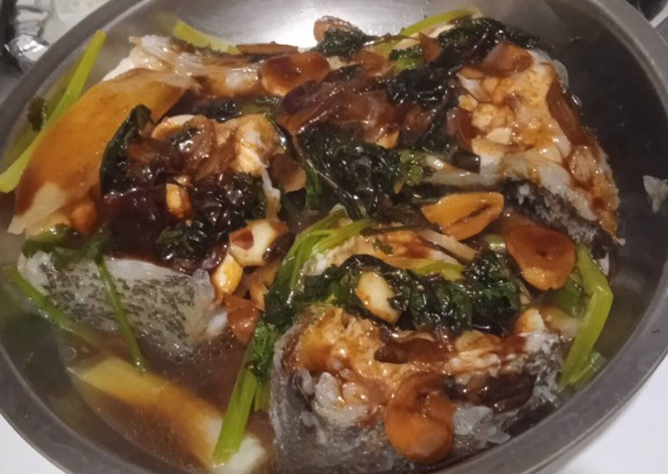 Ikan Kukus Saos Kecap Asin