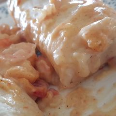 A picture of Cajun Shrimp Enchiladas.