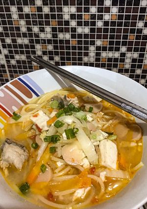 Foto resep Sup spagetti