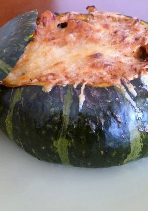 Une photo de Potimarron vert au fonio