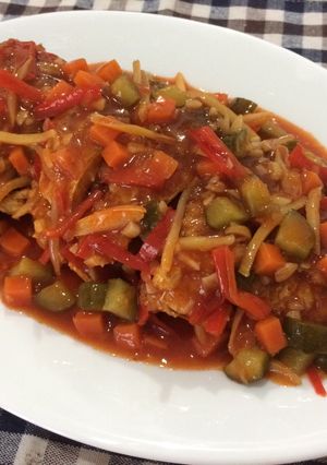 Foto resep Ikan siakap asam manis