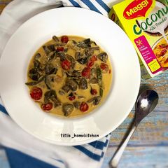 A picture of Coconut Mushroom Curry.