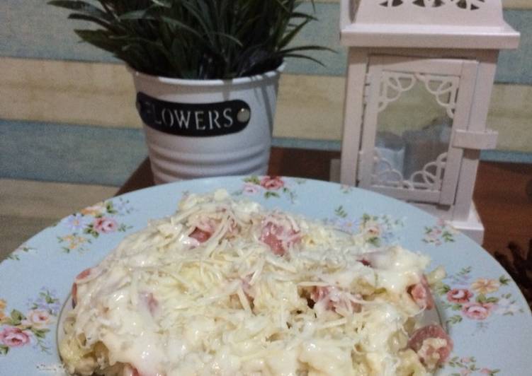 Resep Indomie Carbonara Byrefim🍝 Anti Gagal