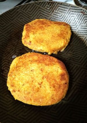 Una foto de Hamburguesas de garbanzos receta 2