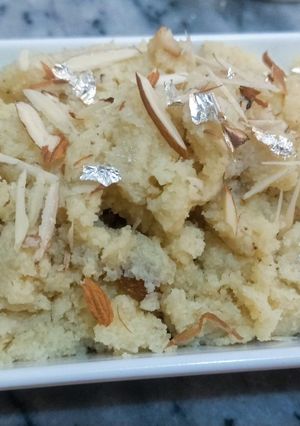 A picture of Suji ka special halwa.
